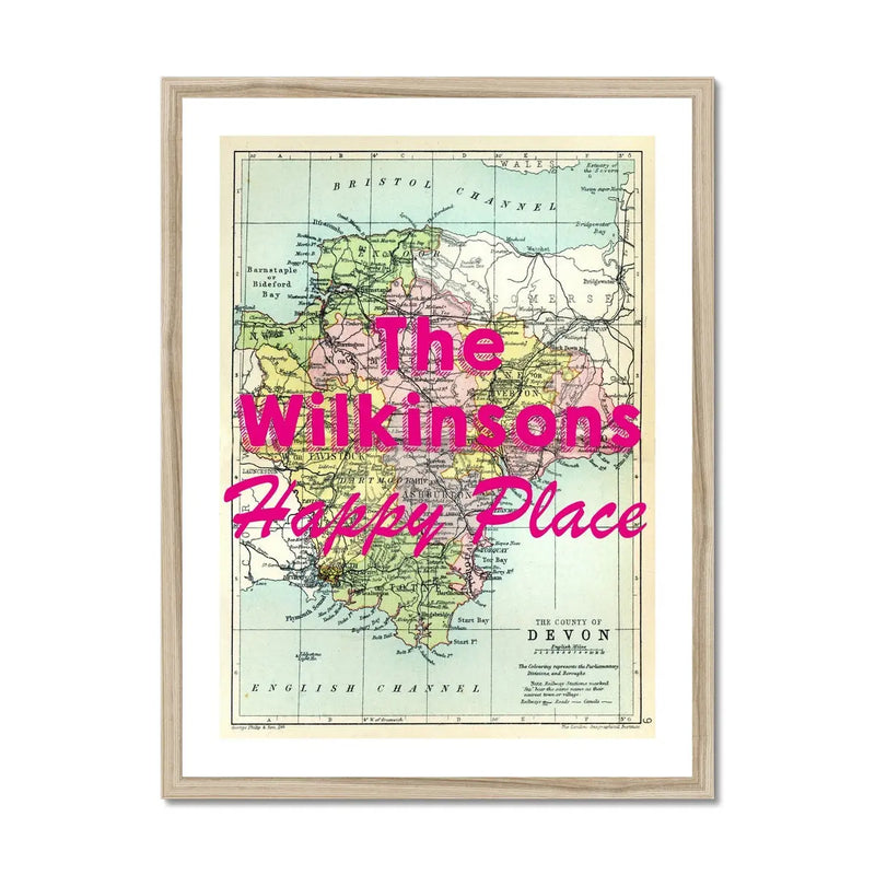 The Wilkinsons Happy Place - Framed