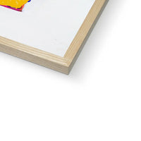 Ocean Air (Sunshine Yellow) Vintage Book Cover Art Print that comes with a frame.