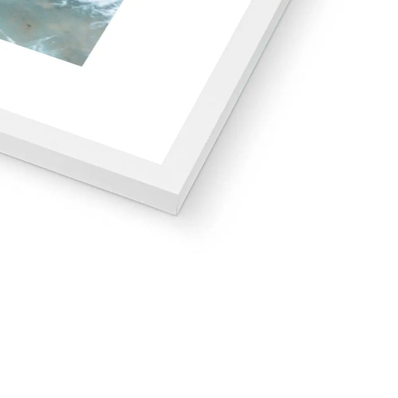 Pastel Break (Aerial Beach Photography) - Framed - Beach House Art