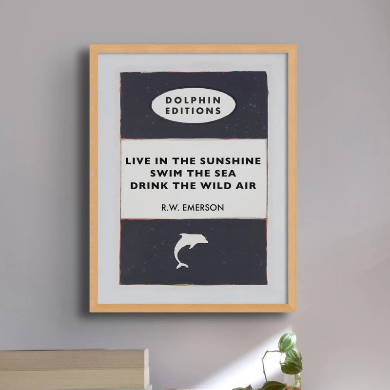 Personalised Book Cover Art Print | Custom Book Print | Black - Framed Wall Art