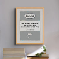 Personalised Book Cover Art Print | Custom Book Print | Grey - Framed Wall Art