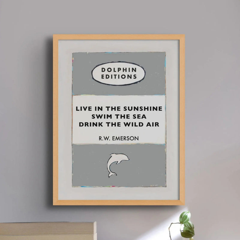Personalised Book Cover Art Print | Custom Book Print | Grey - Unframed Wall Art