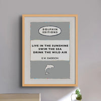 Personalised Book Cover Art Print | Custom Book Print | Grey - Unframed Wall Art