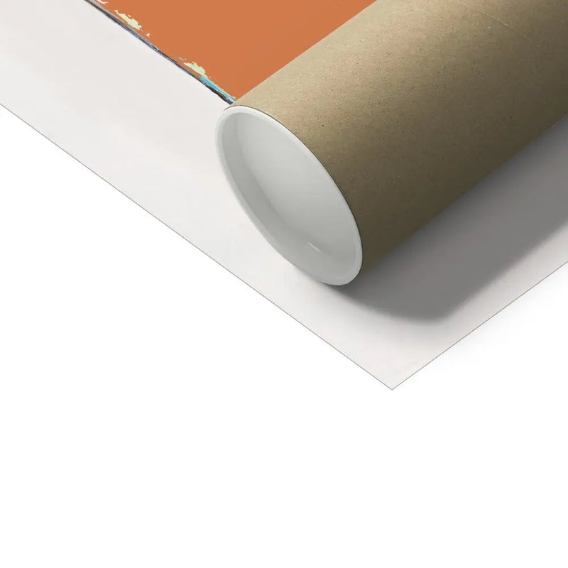 Personalised Book Cover Art | Custom Art Print in Orange - Unframed Wall Art
