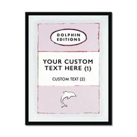 Personalised Book Cover Art | Custom Art Print in Pink - Framed Wall Art