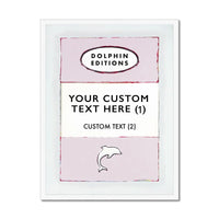 Personalised Book Cover Art | Custom Art Print in Pink - Framed Wall Art