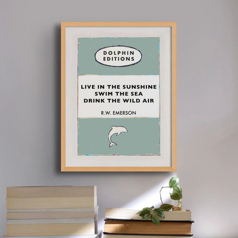 Personalised Book Cover Art | Custom Art Print in Green - Framed Wall Art