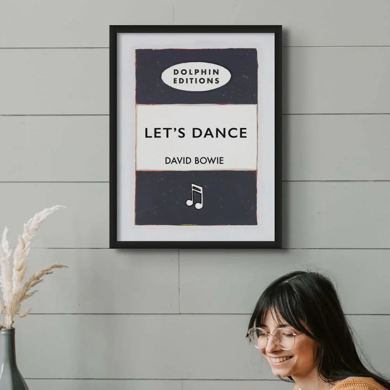 Personalised Book Cover Art Print | Custom Song Lyric Print | Song Lyrics on print in Black - Framed Wall Art