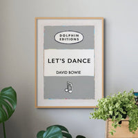 Personalised Book Cover Art | Custom Song Lyric Print | Lyric on print in Grey - Unframed Wall Art