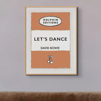 Personalised Book Cover Art Print | Custom Song Lyric Print | Song Lyrics on print in Orange - No Frame Wall Art