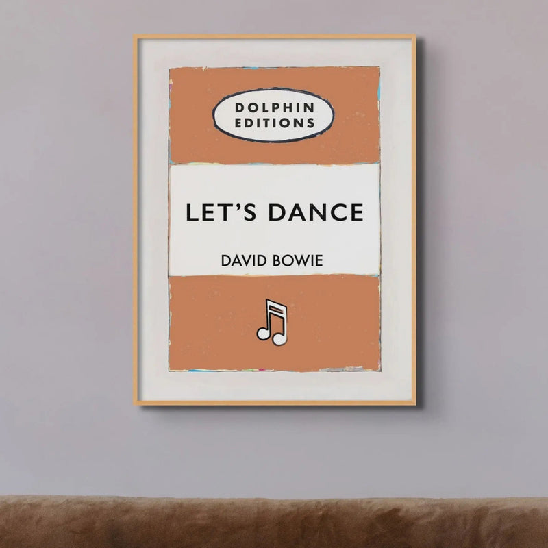 Personalised Book Cover Art Print | Custom Song Lyric Print | Song Lyrics on print in Orange - No Frame Wall Art