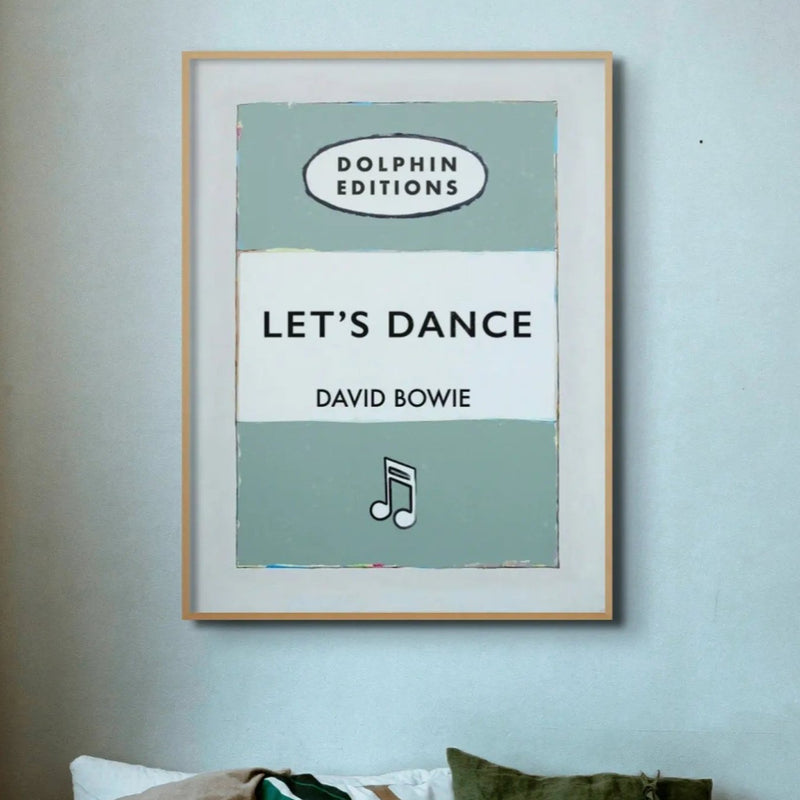 Personalised Book Cover Art Print | Custom Song Lyric Print | Song lyrics on print in Green - Framed Wall Art