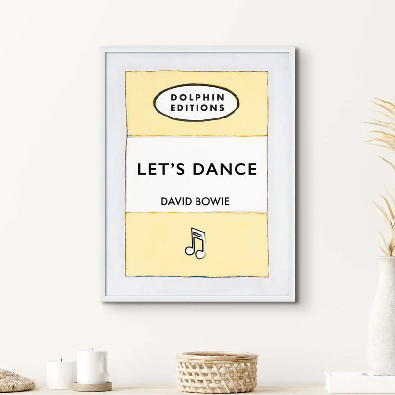 Personalised Book Cover Art Print | Custom Song Lyric Print | Yellow - Framed Wall Art