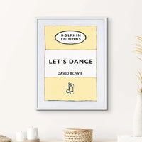 Personalised Book Cover Art Print | Custom Song Lyric Print | Yellow - Unframed Wall Art