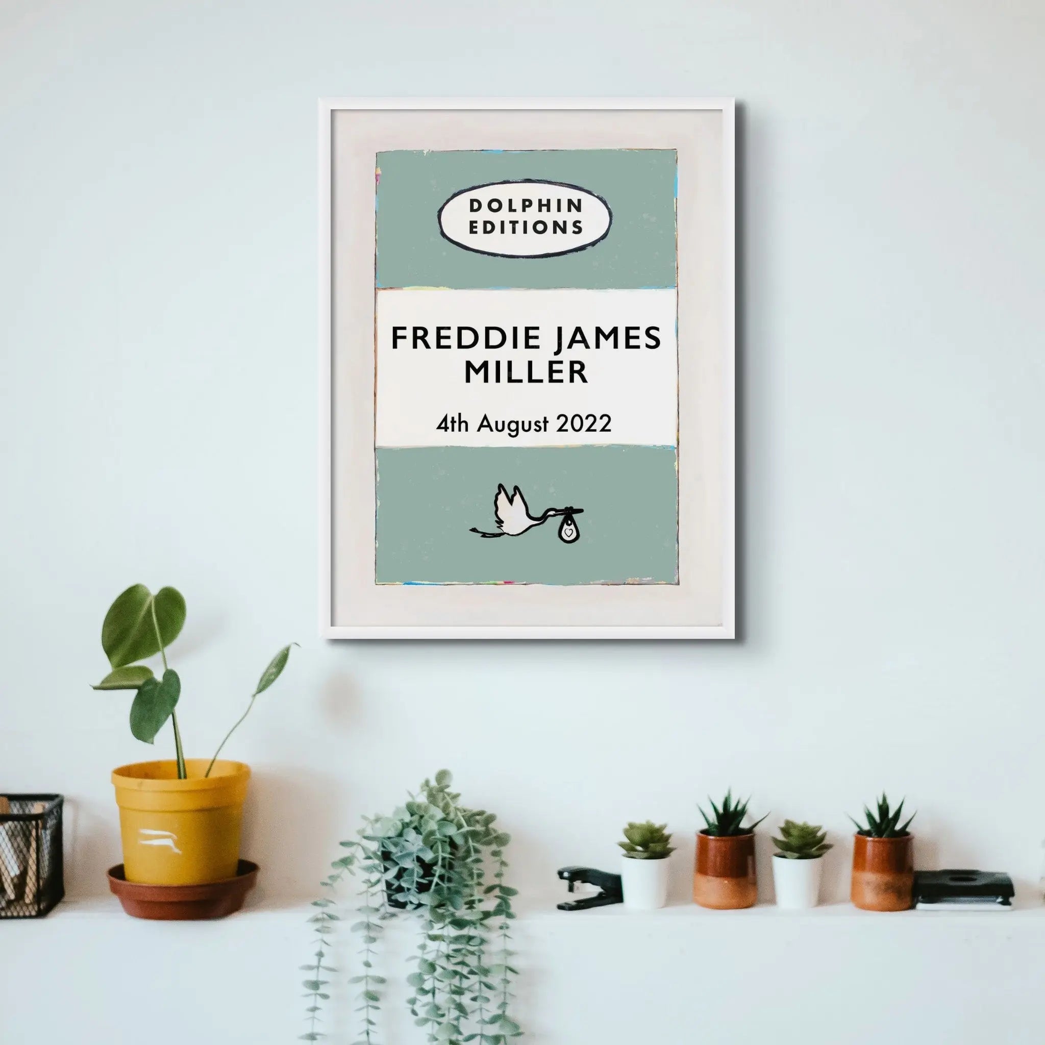 Personalised baby store name wall art