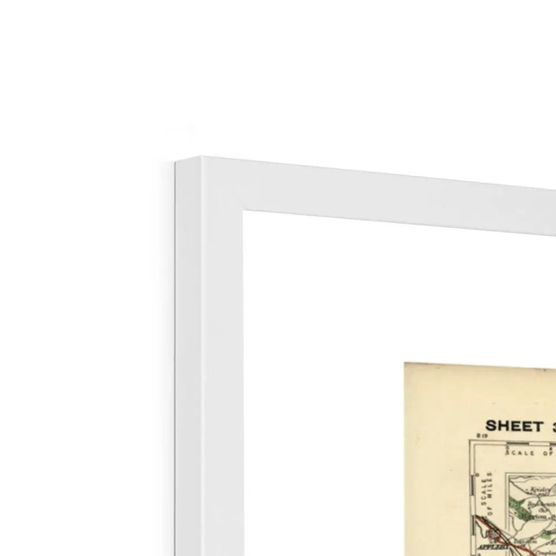 Reet Gradly (Old Yorkshire Map) Map Art - Framed - Beach House Art