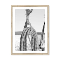 Rope & Tackle (Black & White Photography) - Framed - Beach House Art