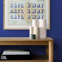Sail Away (Isle of Wight Map) Vintage Map Art - Unframed - Beach House Art