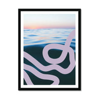 Sea Snake (Coral) - Framed Print Wall Art 45.00 Beach House Art