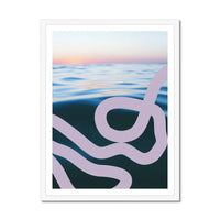 Sea Snake (Coral) - Framed Print Wall Art 45.00 Beach House Art
