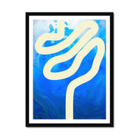 Sea Snake (Ivory) - Framed Print Wall Art 45.00 Beach House Art