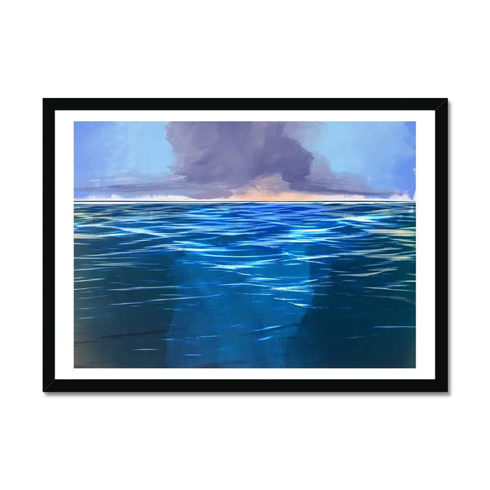 Seascape Art Print (Ocean Wall Art) - Framed Beach House Art