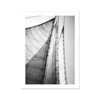 Skyward Sails (Black & White Photography) - Unframed - Beach House Art