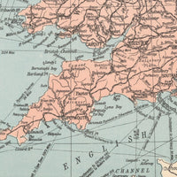 The United Kingdom is our Happy Place | Vintage UK Map - Unframed | Beach House Art