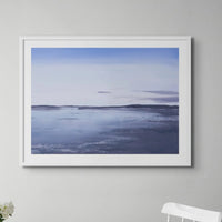 an acrylic beach painting of the view across the bay towards Padstow | unframed seascape painting