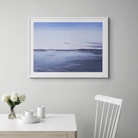 an acrylic beach painting of the view across the bay towards Padstow | unframed seascape painting