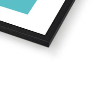 Framed word art print of 'Vitamin Sea' in seagrass colour - coastal wall art