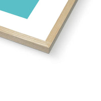 Framed word art print of 'Vitamin Sea' in seagrass colour - coastal wall art