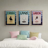 Wader (Sea-Bird Print) Modern Coastal Art - Unframed - Beach House Art