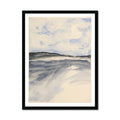 Watercolour Bay Coastal Painting Print | Modern Coastal Art - Framed Wall Art