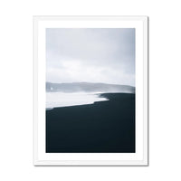 Winter Coast 1 (Black & White Photography) - Framed - Beach House Art