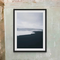Winter Coast 1 (Black & White Photography) - Framed - Beach House Art