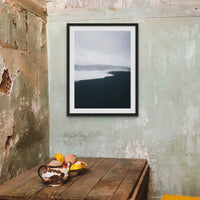 Winter Coast 1 (Black & White Photography) - Framed - Beach House Art