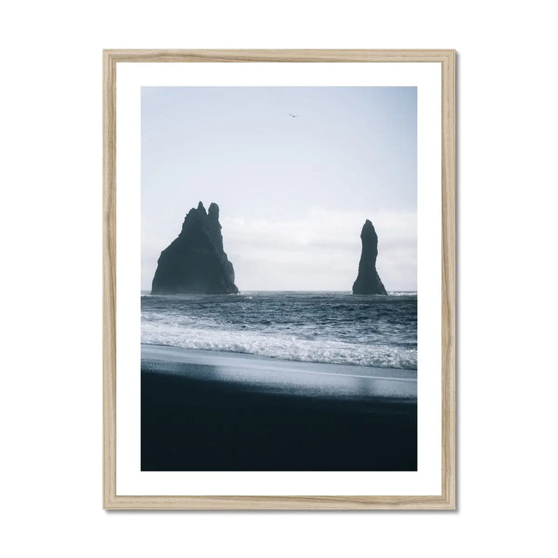 Winter Coast 3 (Black & White Photography) - Framed - Beach House Art
