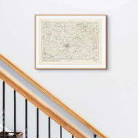York Vintage Map Print | Map Print of York - Framed Map Print 