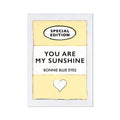 Beach House Art | You Are My Sunshine | Lyric Book Cover Art Print 