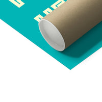 Personalised Quote Art | Cruise Type | Teal Green - Unframed
