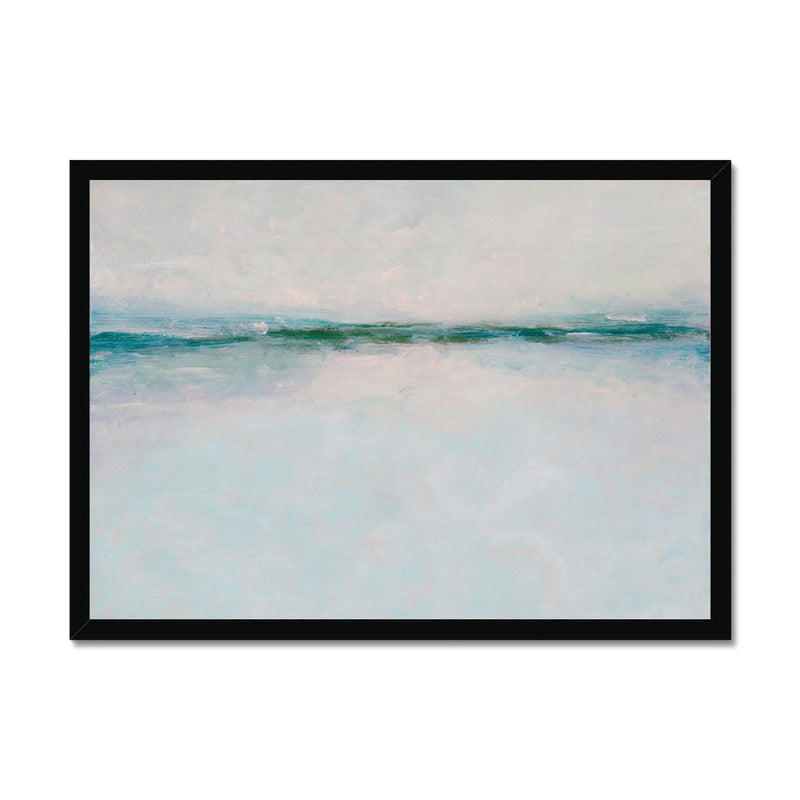 Tide Beach Art Print | Abstract Sea Painting - Framed Wall Art