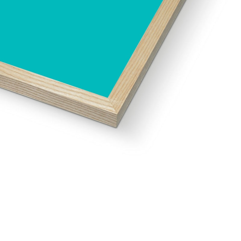 Personalised Quote Art | Cruise Type | Teal Green - Framed