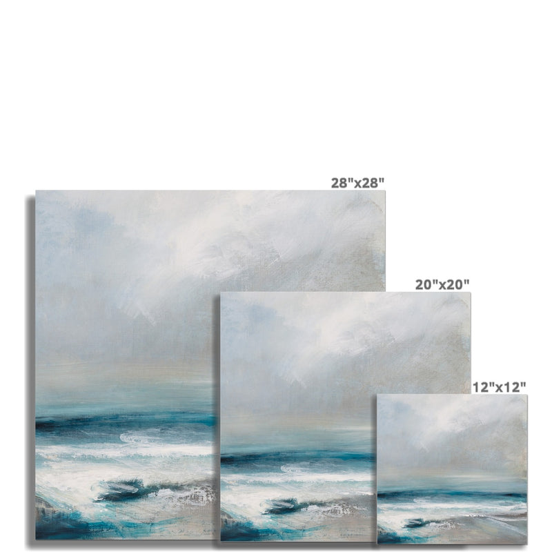 Abstract Aquamarine | Coastal Visions Sea Painting Print - Unframed Print - beach painting