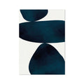 Abstract Blue Art Print | Scandi Solid Shape Art - Unframed Abstract Wall Art