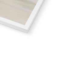 Blue Coastal Painting | Abstract Beach Painting - Framed Wall Art