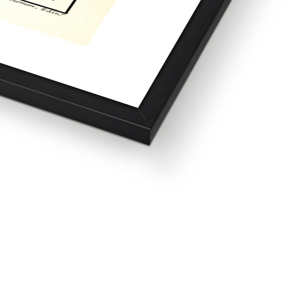 Loch Ness is our happy place quote on Loch Ness Vintage Map Print | White - Framed