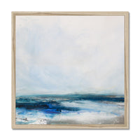 Celestial Shore | Coastal Visions Sea Painting Print - Framed Print -  beach painting